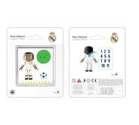 Figura Jugador Real Madrid CF 4 cm, con 13 Puntos de Articulación, Pelo Corto Moreno, Incluye Pegatinas Personalizables, Regalo Infantil +7 Años - Neko Brands