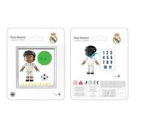 Figura Jugador Real Madrid CF 4 cm, con 13 Puntos de Articulación, Pelo Corto Moreno Rizado, Incluye Pegatinas Personalizables, Regalo Infantil +7 Años - Neko Brands