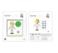 Figura Jugador Real Madrid CF 4 cm, con 13 Puntos de Articulación, Pelo Corto Rubio, Incluye Pegatinas Personalizables, Regalo Infantil +7 Años - Neko Brands