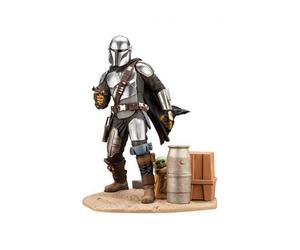 Figura kotobukiya star wars the mandalorian mandaloriano & the child grogu estatua artfx 1 - 7