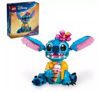 LEGO | Disney Stitch Juguete de Construcción - Figura Articulada para Jugar y Exponer con Cucurucho de Helado y Flor - Regalo para Niñas y Niños de 9+ Años Fans de la Película Lilo y Stitch 43249