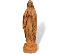 Figura Madre de Dios María Virgen Jardín Hierro Óxido Escultura Estilo Antiguo