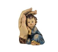 Figura Mano de Dios con un niño de 12.5 cm