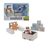 Mattel Minecraft Minecraft Vagoneta explosiva Figura articulada de Steve con accesorios de juguete, regalo para niños +6 años