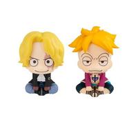 Figura megahouse look up one piece sabo & marco con regalos sorpresa