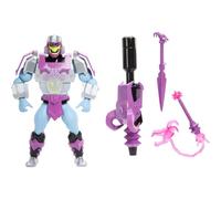 Masters of Universe Origins Transformers Skeletor con Armadura de Megatron Figura de acción de 13,97 cm, Juguete de colaboración articulado con Accesorios y minicómic, JGT16