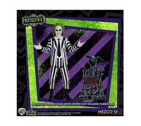 Figura mezco toyz beetlejuice 5 points beetlejuice striped suite 9.5cm