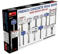 French Concrete Road Signs 1930-40s Paris Region 1 :3 5 Plástico Modelo Kit
