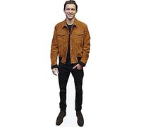 Figura Mini de cartón de Tom Holland (Brown Jacket) - Aproximadamente 60 cm - Decoración para Fiestas y Regalo para Fans