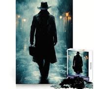 Figura misteriosa bajo la Lluvia, Rompecabezas de 1000 Piezas para Adultos, Regalo, Juego Mental, Juguete para Fortalecer los Lazos Familiares, Corte preciso, Sorpresa de cumpleaños (50x75cm)
