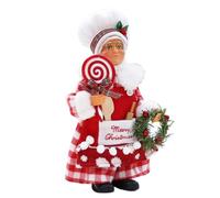 Figura navideña de Papá Noel, juguetes de peluche navideños - Muñeco de peluche con figura de Papá Noel,Figuras coleccionables del Festival de dibujos animados, decoraciones navideñas para el hogar pa