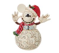 Figura Navideña Mickey Muñeco de Nieve - ENESCO 17 cm