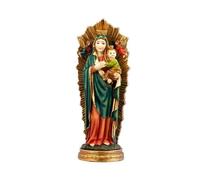 Figura Nuestra Señora del Perpetuo Socorro Resina Pintada a Mano 20 cm