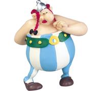 Plastoy Astérix Figurita Obélix enamorado con ramo de flores - Resina - 7 cm