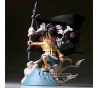 Banpresto Figura de Acción Monkey D. Luffy One Piece - World Collectable Log Stories 8 cm, BP89295P Multicolor. Estatua Coleccionable de Piratas, Figura Detallada, Ideal para Fans del Anime.