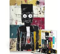 Figura Original Amish en Negro, Rompecabezas de 1000 Piezas para Adultos, Juguete para ejercitar la Mente, Alivio del estrés, decoración de Pared con Bordes definidos (38x52cm)