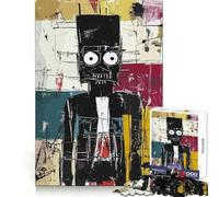 Figura Original Amish en Negro, Rompecabezas de 1000 Piezas para Adultos, Juguete para ejercitar la Mente, Alivio del estrés, decoración de Pared con Bordes definidos (38x52cm)