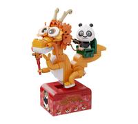 Figura para armar de Po en SkateKart de Kung Fu Panda