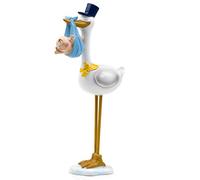 Mopec Figura Pastel Pit cigüeña con Gorro Azul 22 cm, Poliresina