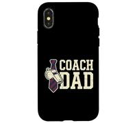 Figura paterna de Coach Dad Baseball Sports Carcasa para iPhone X/XS