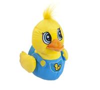 Figura Peluche Patito con Peto 20cm (Azul)