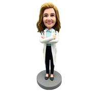 Figura personalizada Bobblehead, regalos personalizados para doctoras y enfermeras (doctora4)