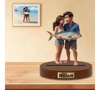 Figura Personalizada con Foto en Caricatura, Modelos Personalizados de Personajes de Dibujos Animados Escritorio, Marco Personalizado con Foto, Regalo Original para Aniversarios, Parejas, Familia