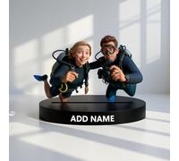 Figura Personalizado adorno de retrato de dibujos animados con foto y nombre, figura de efecto 2D regalo original para escritorio, decoración para hogar y oficina regalos coleccionables familia