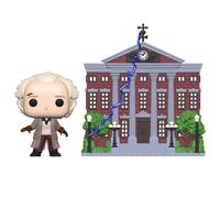 Funko Pop! Town: BTTF - Dr. Emmett Brown - Doc with Clock Tower - Back To The Future - Figura de Vinilo Coleccionable - Idea de Regalo- Mercancia Oficial - Juguetes para Niños y Adultos