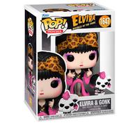 Funko Figura Pop! & Buddy: Elvira Mistress of The Dark & Gonk – Vinilo coleccionable oficial