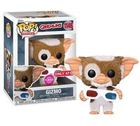 FUNKO- Figura Pop Gremlins Gizmo with 3D Glasses Flocked Exclusive Disney Muñecos acción, Estampado de Animales, Multicolor (127581)