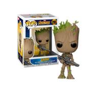¡Figura pop! Marvel Teen Groot con Avengers Infinity War Arma - FUNKO