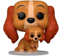 FUNKO Pop! Disney: Lady & The Tramp - Lady with Puppy - Lady and The Tramp - la Dama y el Vagabundo - Figura de Vinilo Coleccionable - Idea de Regalo - Mercancia Oficial - Movies Fans