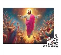Figura Religiosa Aura Puzzle para Adultos Puzzle de 1000 Piezas Ascensión Relajación Familiar 38x26cm/1000pcs