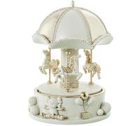 FIGURA RESINA TIO VIVO BLANCO/DORADO MUSICAL