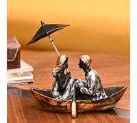 Figura romántica de pareja en un barco para novia, novio, marido o esposa, perfecta para decoración del hogar y la oficina, ideal para el día de San Valentín o aniversarios