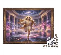 Figura Sagrada Arte Palacio Fantasía Puzzle de 1000 Piezas Papel para Adultos Escena Cósmica Profunda Juego de Puzzle 1000 Piezas Relajación Familia Decoración Regalo 70x50cm/1000pcs