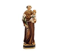 Figura San Antonio con Ramo DE AZUCENAS Y NIÑO (20_cm)