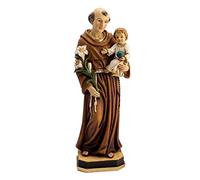 Figura San Antonio con Ramo DE AZUCENAS Y NIÑO (31_cm)