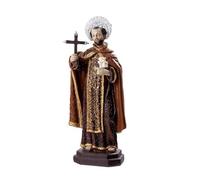 Figura San Juan de la Cruz Resina Pintado a Mano 20 cm