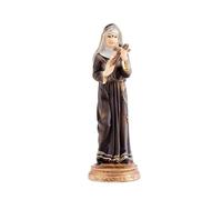 Figura Santa Rita de Resina de 11 cm con Caja de PVC con la Historia