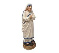 Figura Santa Teresa De Calcuta Adorno 20Cm. Resina Peana Decoración