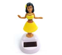 Figura Solar, Bailarina Hawaiana decoración Interior del Coche Danza energía Solar Juguete Hawaiano Dashboard Doll para Sala de Estar, Dormitorio, Hotel, Oficina