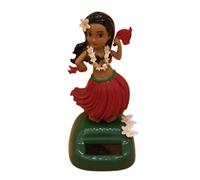 Figura solar genérica bailarina hawaiana coche moviéndose bobble para borde figura hawaiana coche decoración solar