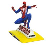 Figura Spider-Man Sobre Taxi Marvel Estatua Diorama 23 cms