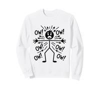 Figura Stick Man Dolor Expresión Humor Viejo Dolor Sudadera