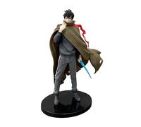 Figura Sung Jin Woo, Guerrero de la Sombra Combatiente Sung Jin Woo 21 cm / 8,3 pulgadas Personaje Cosplay Modelo Artesanía para los fanáticos del anime Regalo (a)