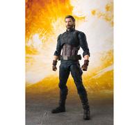 Figura tamashi nations marvel avengers infinity war capitan america 16 cm set de efectos especiales