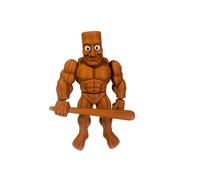 Figura Tung Tung Tung Sahur Musculoso - Articulada Brainrot 3D | Diseño Coleccionable Meme Viral | Decoración Friki 22×13×5 cm -Meme Viral Brainrot Italiano Tralalero Tralala , Capuchino Asesino