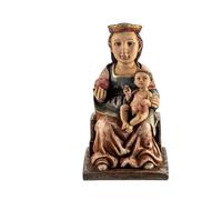 Figura Virgen de Aranzazu de Reina Pintada a Mano de 15 cm